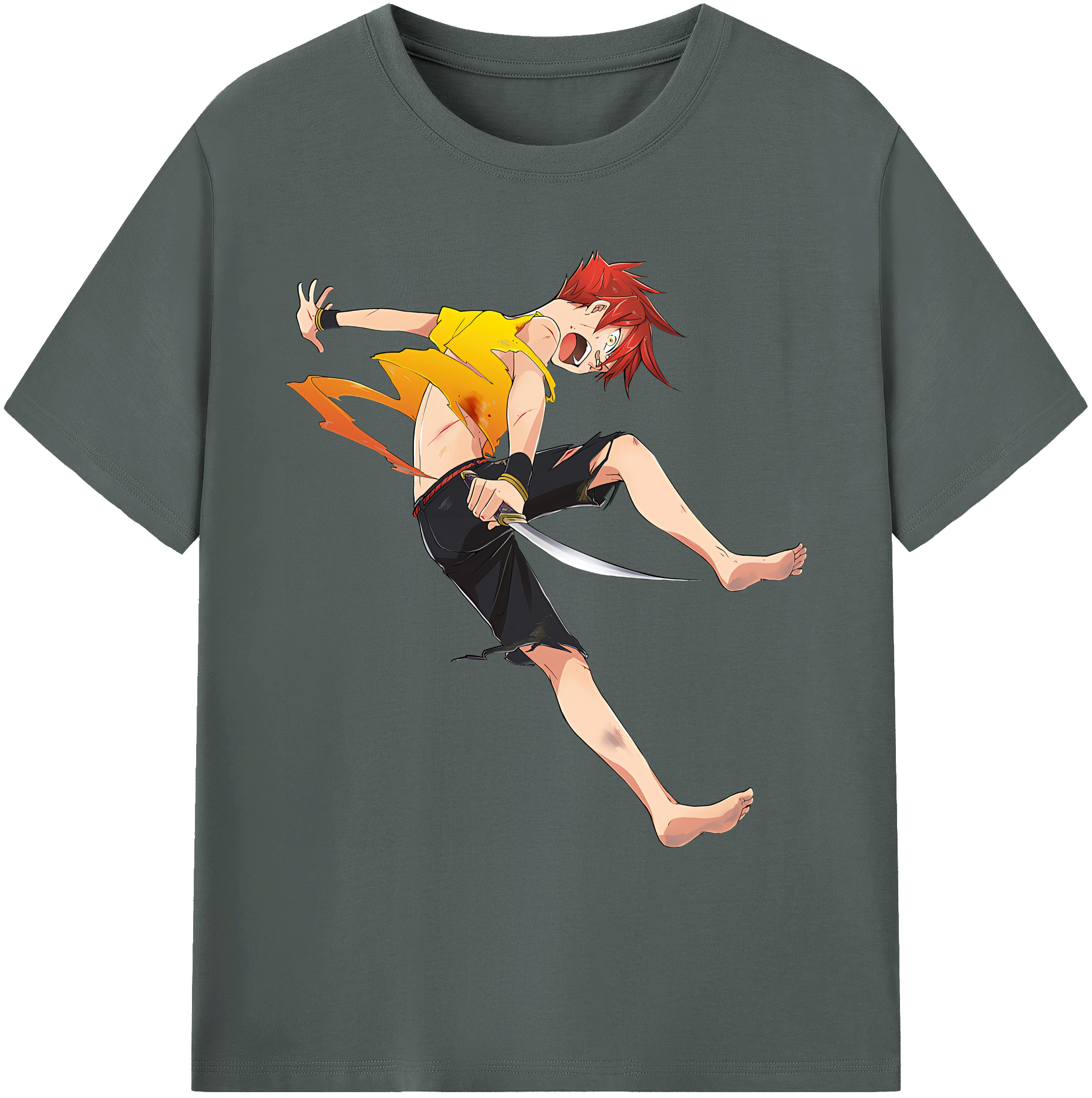 （画像用） 刀剣乱舞 Touken Ranbu 綿100％ メンズ半袖Tシャツ｜肌触りやわらか＆通気性